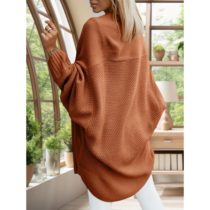 Dzianinowy kardigan z otwartym przodem