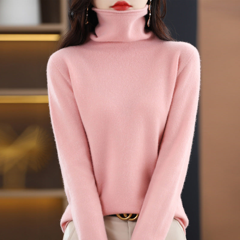 Sweter z golfem i długim rękawem