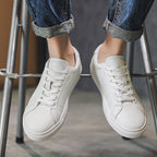 Damskie sznurowane buty z niską cholewką i płaską podeszwą