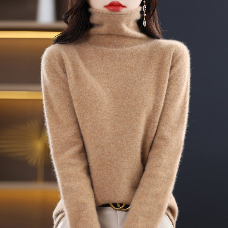 Sweter z golfem i długim rękawem